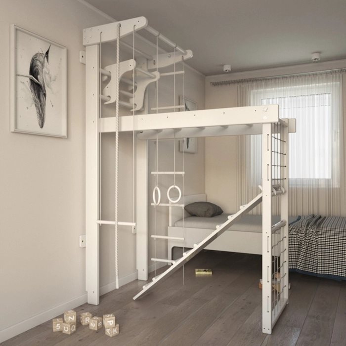 מתקן ספורט לילדים בצבע לבן סט מלא 100891 מבית CITYSPORT