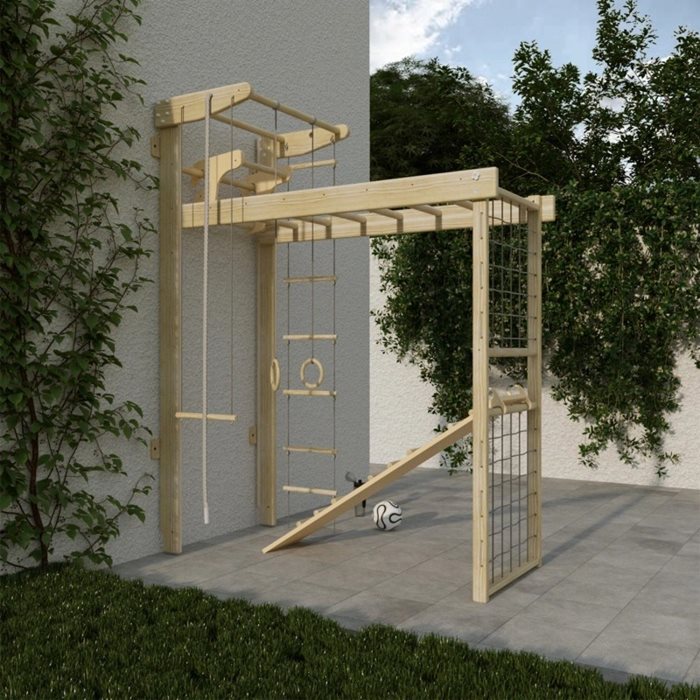 מתקן ספורט לילדים טבעי לחצר כולל סט מלא 100898 מבית CITYSPORT