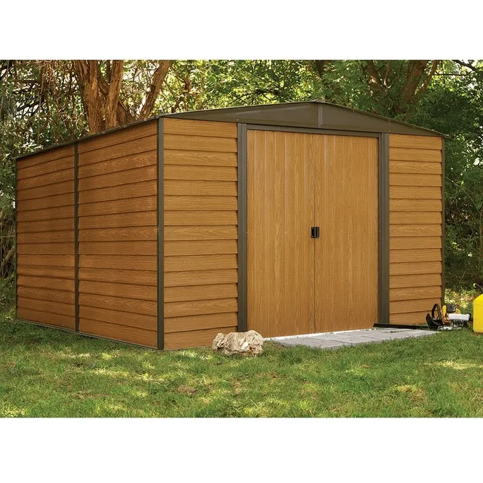 מחסן מתכת דמוי עץ 242773 בגודל 3.13/3.70 מטר דגם WR1012 מבית ARROW