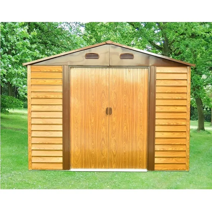 מחסן מתכת דמוי עץ 242884 דגם HW89 בגודל 2.78/2.38 מטר מבית Garden Top