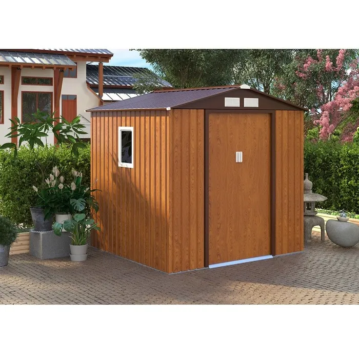 מחסן מתכת פרמיום 242999 דגם W98 בגודל 2.77/2.55 מטר מבית Garden Top