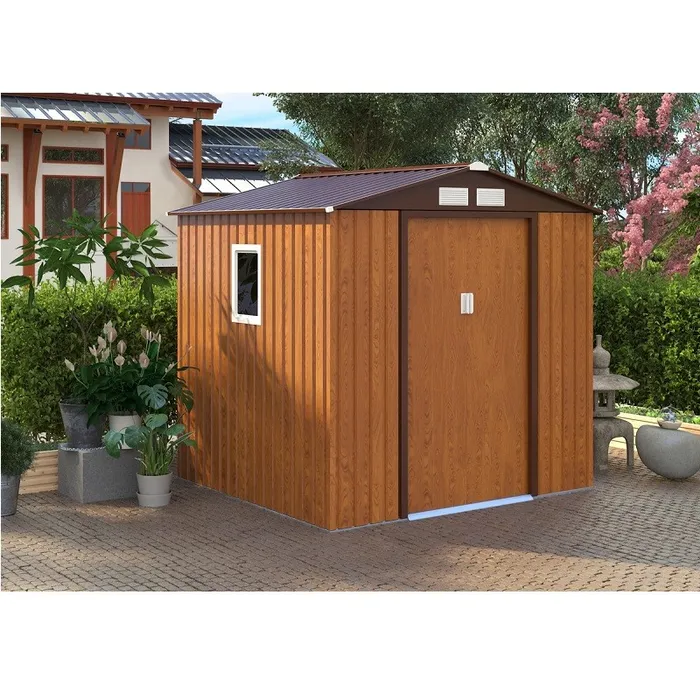 מחסן מתכת פרמיום 243005 דגם W96 בגודל 2.77/1.91 מטר מבית Garden Top