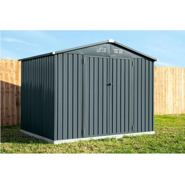 מחסן מתכת קומפקטי 243030 דגם CR86 בגודל 2.56/1.93 מטר מבית Garden Top