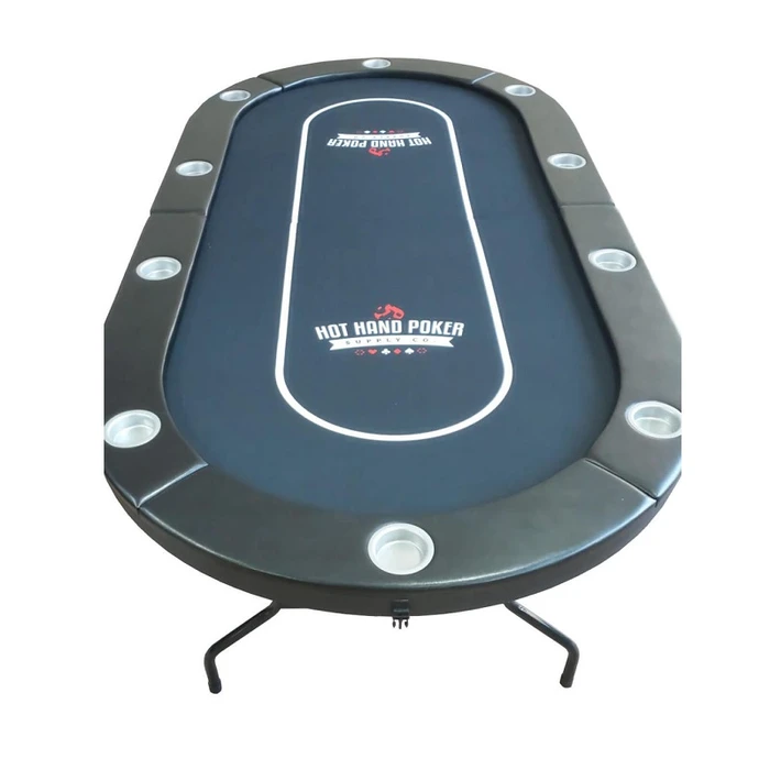 שולחן פוקר אליפטי מתקפל 290108 בגודל 213 ס"מ HOT HAND POKER סופרליג