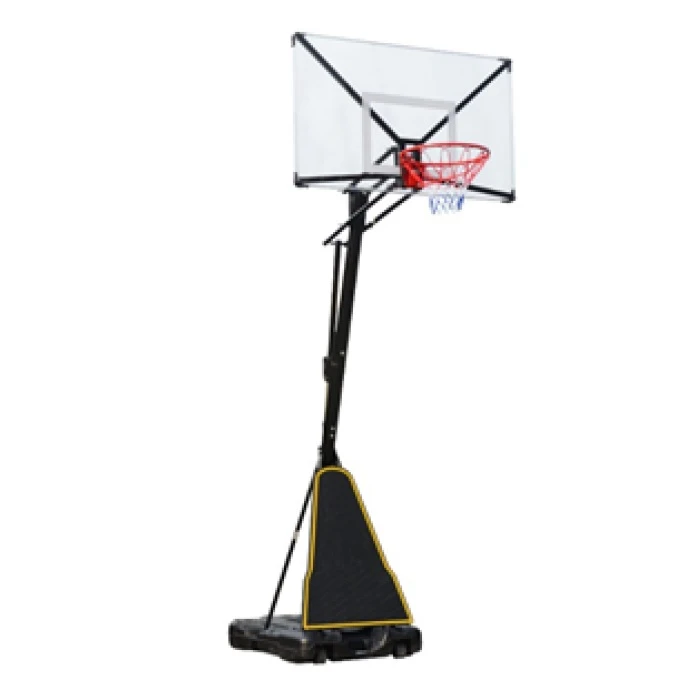 מתקן סל מתכוונן מ-230 עד 305 ס"מ 250898 עמוד עם ידית, לוח ענק 54 אינטש 136/80 ס"מ