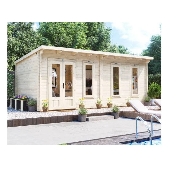 מחסן עץ 251085 בגודל 6/3 מטר בעובי 45, דגם TERMINATOR מבית DUNSTER HOUSE