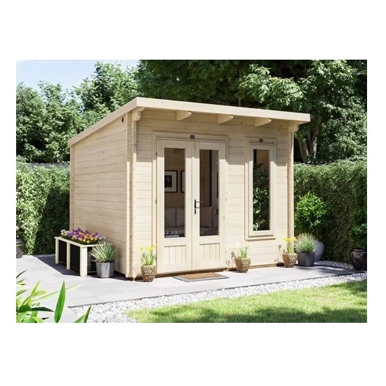 מחסן עץ 251086 בגודל 3/3 מטר בעובי 45, דגם TERMINATOR מבית DUNSTER HOUSE