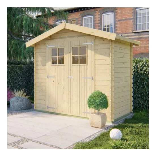 מחסן עץ 251094 בגודל 1.50/2.60 מטר בעובי 19 מ"מ, דגם MALVA מבית TUINDECO