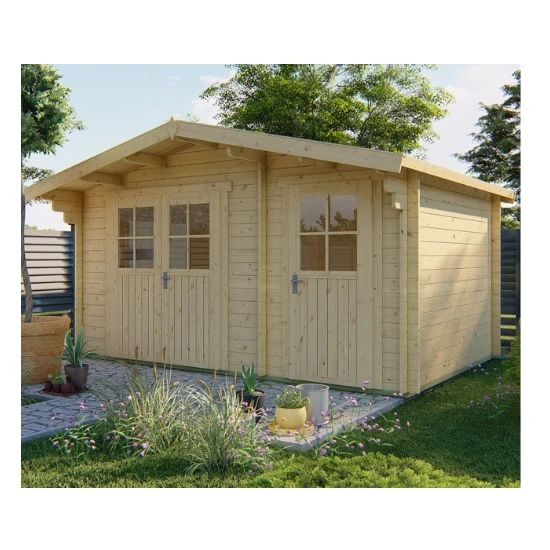 מחסן עץ 251098 בגודל 3/4.5 מטר בעובי 34 מ"מ, דגם FRAGA מבית TUINDECO