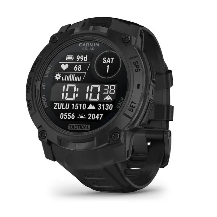 שעון ספורט חכם 251277 דגם Instinct® 3 Tactical Edition Solar עם מסך 50 מ"מ מבית GARMIN