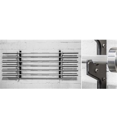 סטנד לתליה על קיר לאחסנת 10 מוטות אולימפיים של YORK