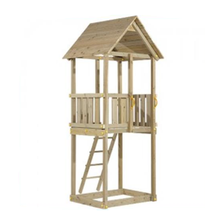 בית עץ לחצר מדגם - שילט KBT