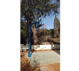 מתקן סל איכותי קבוע עם לוח שקוף וטבעת קפיצית "בסקט 2018" מבית CITYSPORT