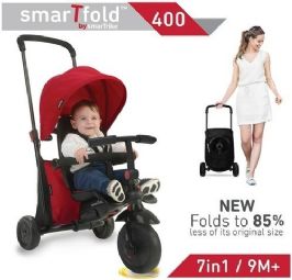 תלת אופן מתקפל 7 ב- 1 דגם סמארטפולד 400 SmarTfold בסגול סמארט טרייק