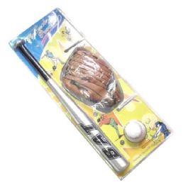 סט בייסבול אלומיניום 627703 - מחבט, כדור וכפפה מבית CITYSPORT