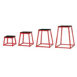 סט 4 מדרגות פליאומטריות ממתכת בגבהים שונים: 30, 45, 60, 75 ס"מ