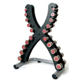 סט מעמד X עם משקולות יד פלדה