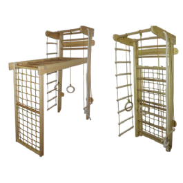 מתקן ספורט/נינג'ה מתקפל לילדים עשוי מעץ אמיתי 677910 מבית CITYSPORT