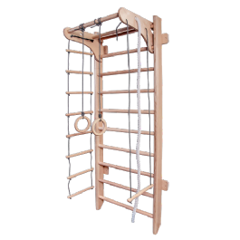 סולם שוודי לילדים 677917 עשוי מעץ אמיתי כולל מתח לסולם מבית CITYSPORT