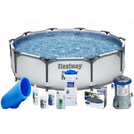 חבילת הכל כלול 56408P בריכה עגולה אולטרה 305/76 ס"מ BESTWAY