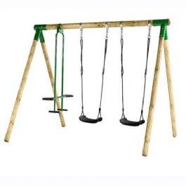 מתקן נדנדה לילדים מעץ 140278 מבית CITYSPORT תוצרת אירופה