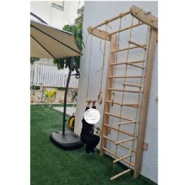 מתקן ספורט/נינג'ה לילדים 677916 עשוי מעץ אמיתי ומצופה לכה