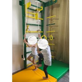 מתקן ספורט/נינג'ה לילדים 677915 עשוי מעץ אמיתי - סט מלא מבית CITYSPORT