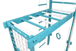 מתקן ספורט/נינג'ה מתקפל לילדים צבעוני סט חבלים מלא 329910 מבית CITYSPORT