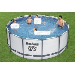 בריכה עגולה לגינה 56260P כולל משאבת נייר 530 גלון BESTWAY קוטר 366 ס"מ גובה 1 מטר