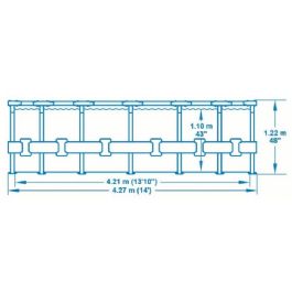 חבילת BASIC בריכה עגולה גדולה במיוחד 5612X-B מבית BESTWAY
