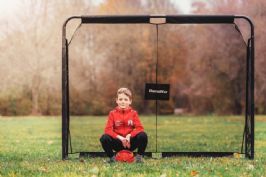 שער כדורגל מתכת 2.20/1.70/0.80 מטר 804906 BANDITO BLACK LINE