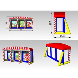 מתנפח קרנבל 3 תחנות 125842 מבית CITYSPORT
