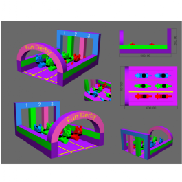 מתנפח דרבי סוסים 125846 מבית CITYSPORT
