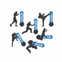 שק אגרוף עומד מקצועי 390936 בגובה 160 ס"מ מבית CITYSPORT