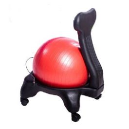 כיסא פיזיו עם משענת וגלגלים בקוטר 45, 55, 65 ס"מ לבחירה 474909 מבית CITYSPORT