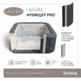 ג'קוזי מתנפח מתאים ל-4-6 אנשים 60031 דגם HAWAII HYDROJET מבית BESTWAY