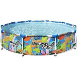 בריכה עגולה 56985 בעיצוב גן חיות, קוטר 305/66 ס"מ מבית BESTWAY