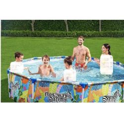 בריכה עגולה 56985 בעיצוב גן חיות, קוטר 305/66 ס"מ מבית BESTWAY