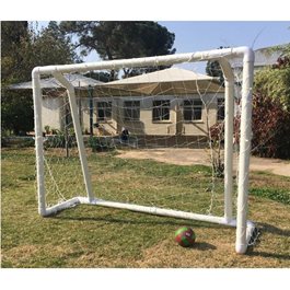 שער כדורגל PVC GU צינור 90 מ"מ עובי דופן 4.3 בגודל 2.40/1.80 מטר, עומק 1 מטר כולל רשת 509028 מבית CITYSPORT