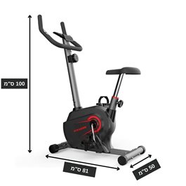 אופני כושר ביתיים משקל 16.5 ק"ג עומס עד 130 ק"ג 100334 מבית CITYSPORT