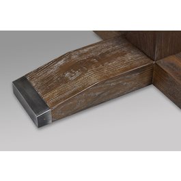 שולחן קלפים ושולחן אוכל מרובע 100354 דגם Rustic מעץ מאסיבי Legacy