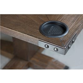 שולחן קלפים ושולחן אוכל מרובע 100354 דגם Rustic מעץ מאסיבי Legacy