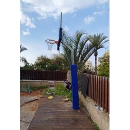 מתקן סל איכותי קבוע עם לוח שקוף וטבעת קפיצית "בסקט 2018" מבית CITYSPORT