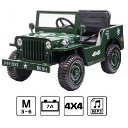 ג'יפ ממונע 12V לילדים 100944 וויליס מבית CITYSPORT