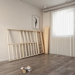 מתקן ספורט לפעוטות ביתי מתקפל 100977 בצבע בוק טבעי