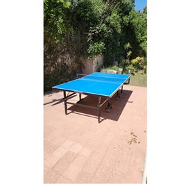 שולחן טניס פינג פונג חוץ 100856 פלטה עובי 6 מ"מ מאלומיניום תעופתי בלתי שביר כולל חיזוקים מבית CITYSPORT אחריות 10 שנים לפלטה על שבר