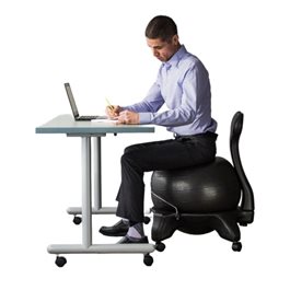 כיסא פיזיו עם משענת וגלגלים בקוטר 45, 55, 65 ס"מ לבחירה 474909 מבית CITYSPORT