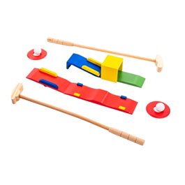 סט מיני גולף מעץ - כולל מכשולים 101246 מבית CITYSPORT