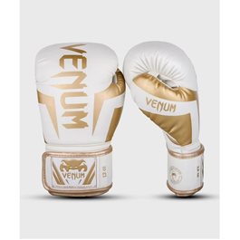 כפפות איגרוף 101380 VENUM ELITE בצבע לבן/זהב