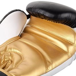 כפפות איגרוף 101391 VENUM Defender Contender 2.0 בצבע שחור/לבן/זהב